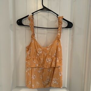 Boutique brand orange floral tank